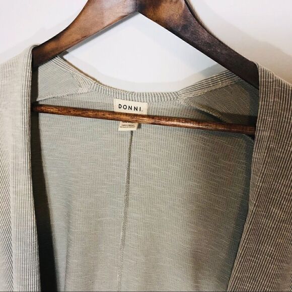 DONNI Ribbed Sweater Coat  - Picture 6 of 7